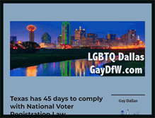 Tablet Screenshot of gaydfw.com